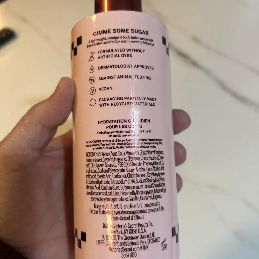 VICTORIA'S SECRET PINK BROWN SUGAR DAILY DRENCH BODY LOTION 12 oz NEW‎